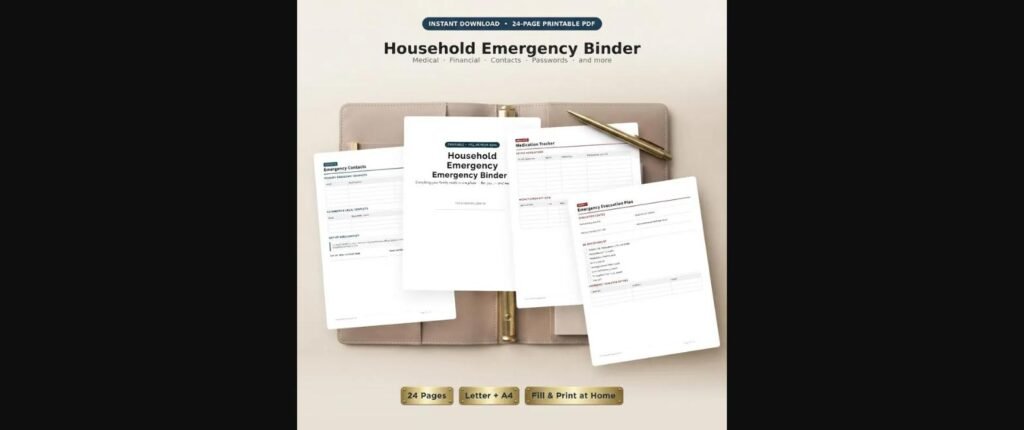 household emergency binder featured